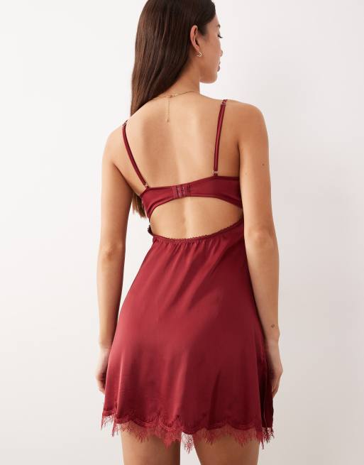 Kat The Label Sorrento dress in rhubarb red, 4 of 4