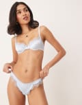 [Kat The Label] Kat The Label Sorrento lingerie thong in ice blue M BLUE