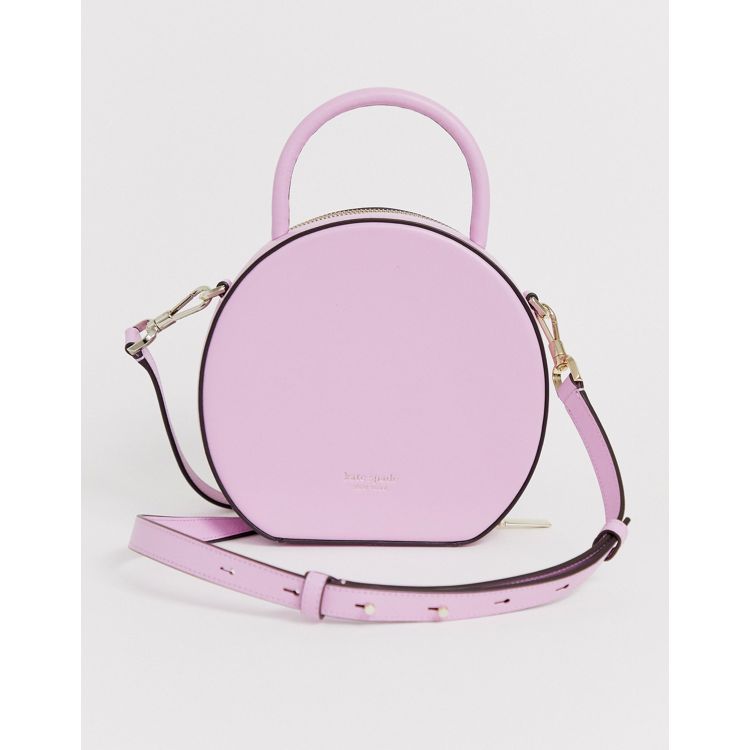 Kate Spade Andi canteen leather cross body bag in pink | ASOS