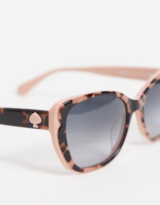 Kate Spade augusta animal print sunglasses-Pink