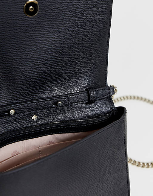 Kate Spade black leather crossbody bag with chain handle | ASOS