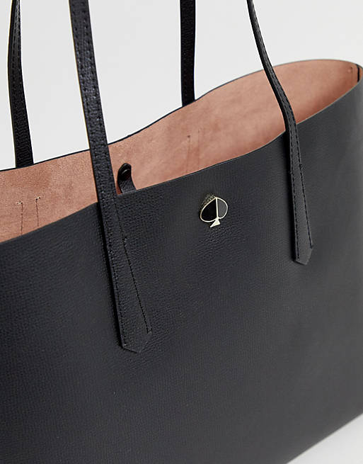 Kate Spade black leather tote bag with removable purse | ASOS