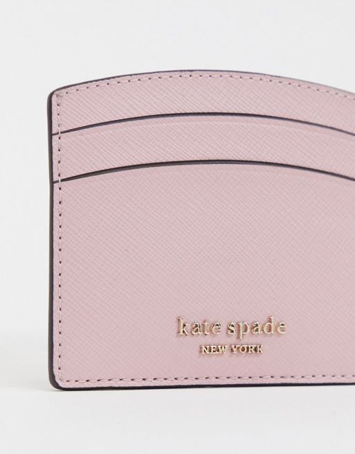 Kate Spade card holder in pink leather | ASOS