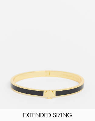 Kate Spade enamel spade bangle in black | ASOS