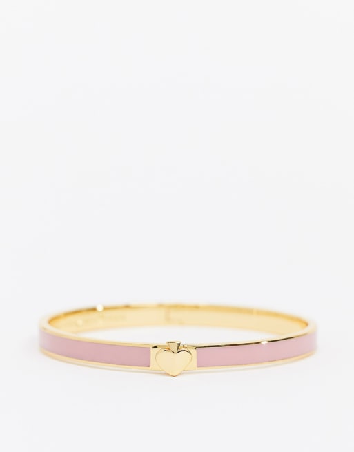 Kate Spade enamel spade bangle in pink | ASOS