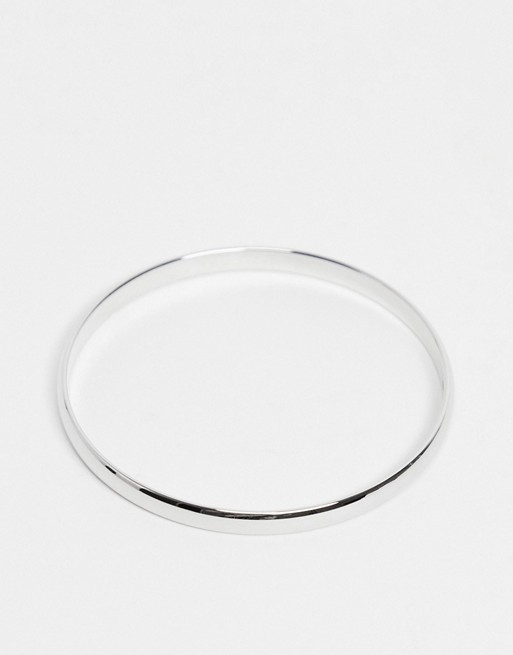 Kate Spade Find Silver Lining engraved bangle in silver