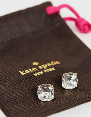 Kate Spade – Genomskinliga små stiftörhängen med fyrkantig design