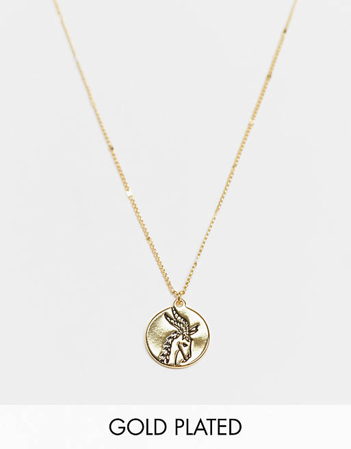 Kate Spade in the stars capricorn pendant necklace with birthstone in gold  | ASOS