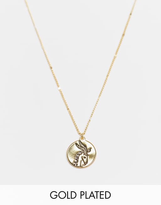 Kate Spade in the stars capricorn pendant necklace with birthstone in gold  | ASOS