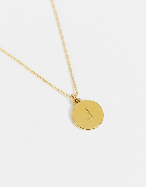 Kate spade j sale initial necklace