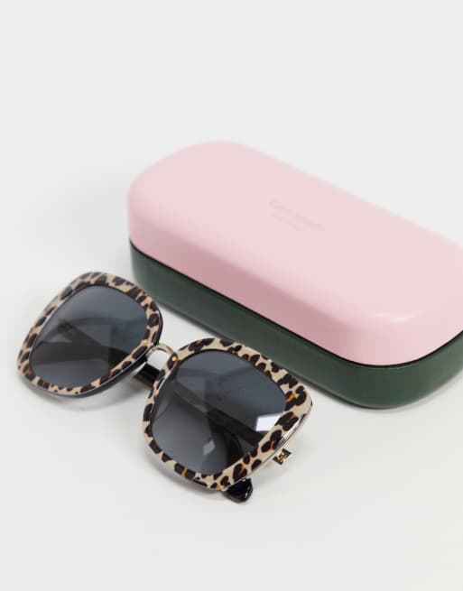 Kate Spade kimora animal print sunglasses | ASOS