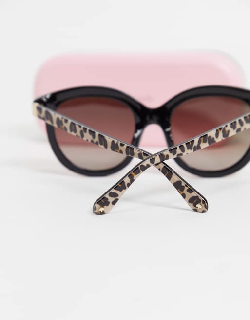 Kate Spade lillian animal print sunglasses | ASOS