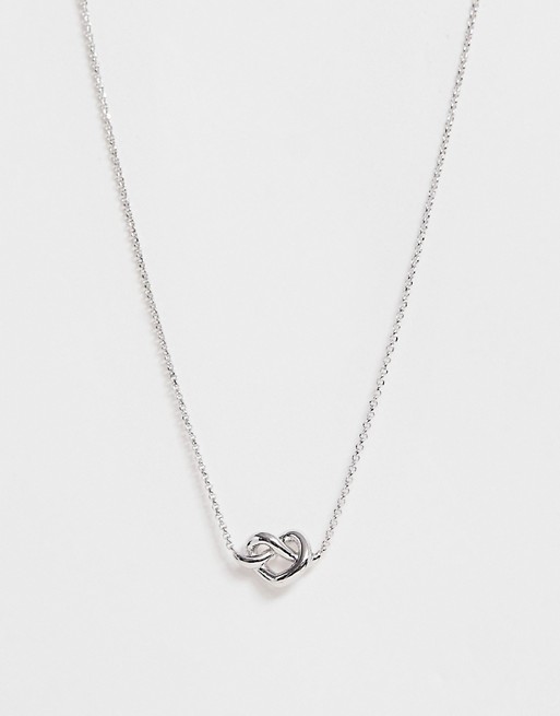Kate Spade loves me knot pendant necklace in silver