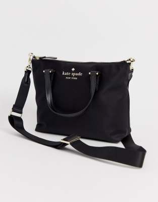 kate spade black nylon crossbody bag