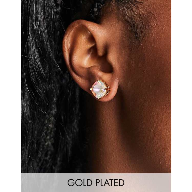 Iridescent hot sale stud earrings