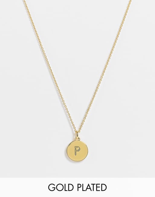 Kate spade gold sales initial necklace