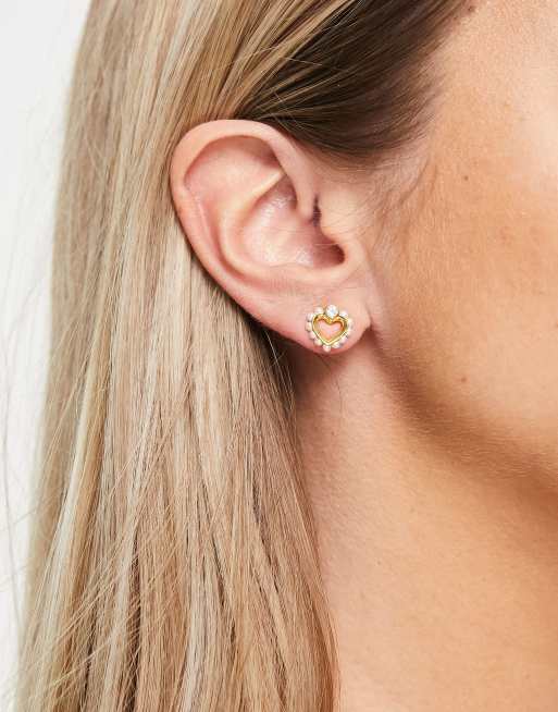 Kate spade hot sale pearl earings