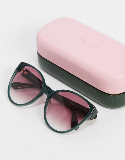 Kate spade green store sunglasses