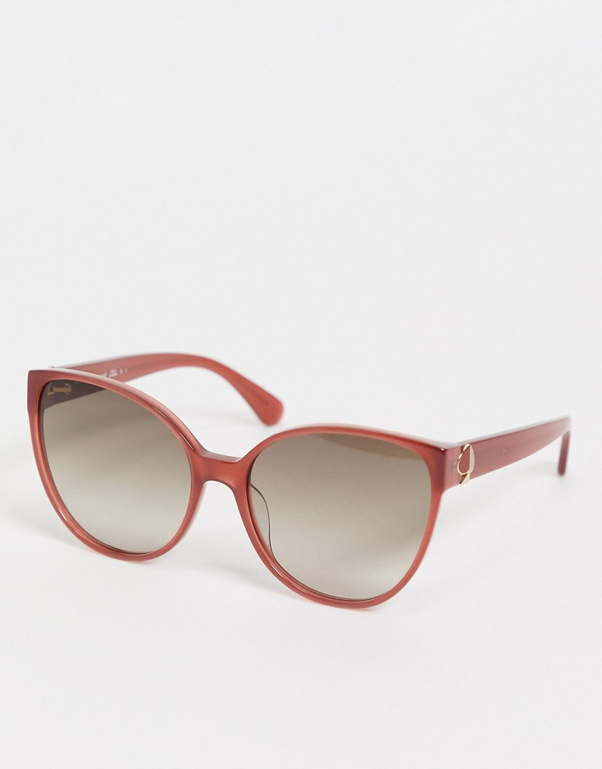 Kate Spade primrose oversized sunglasses-Red