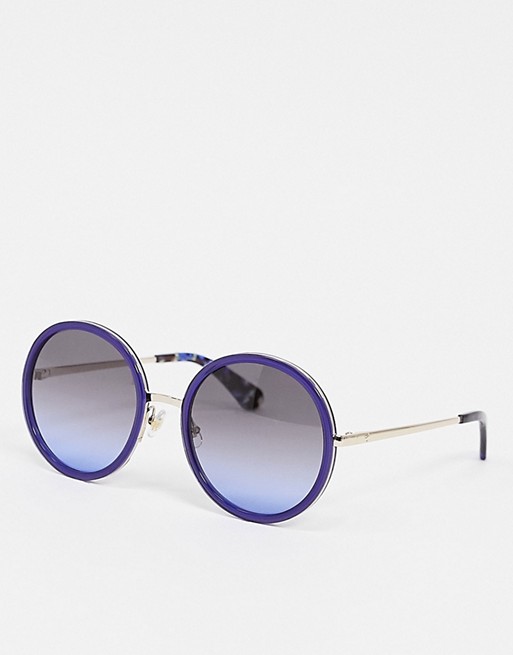Kate Spade round sunglasses in blue