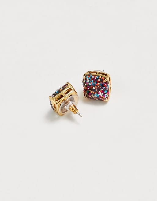 Kate spade glitter stud on sale earrings