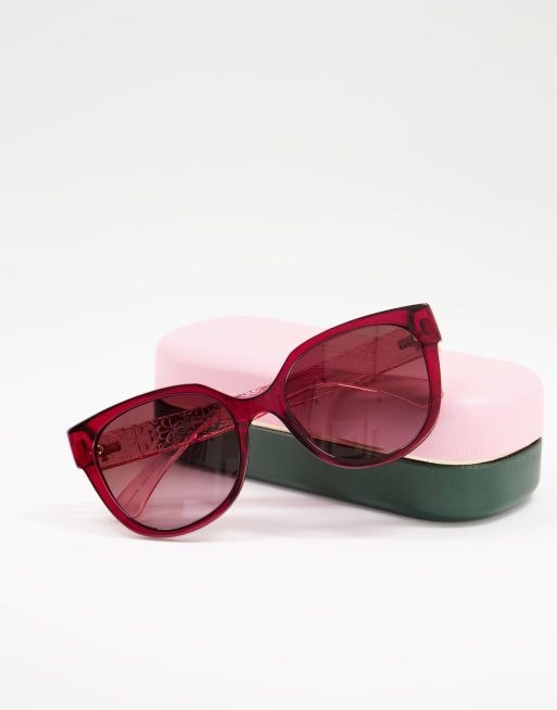 Kate spade hot sale red sunglasses