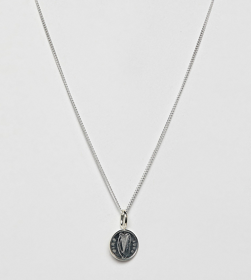 Katie Mullally Irish Coin necklace in sterling silver