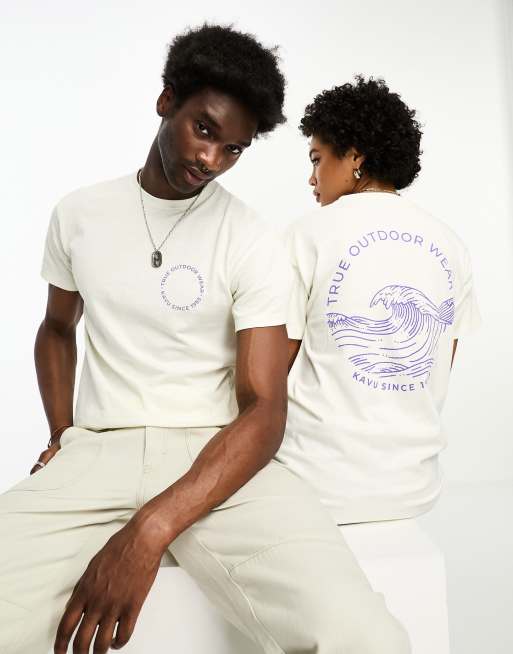 Kavu – Breaker – Unisex-T-Shirt in gebrochenem Weiß
