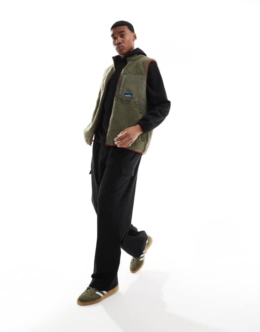 Kavu – Cooper – Bezrękawnik z kożuszka w kolorze khaki, 2 z 4