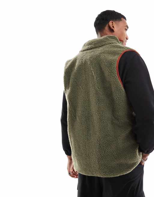 Kavu – Cooper – Bezrękawnik z kożuszka w kolorze khaki, 4 z 4