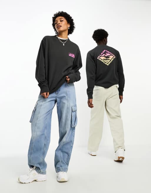 Kavu - Floatboat - Felpa girocollo nera unisex