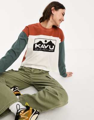 Kavu - Francis - T-Shirt in Grün mit kurzem Schnitt