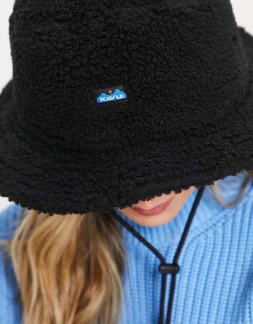 Kavu Fur ball boonie fleece hat in black
