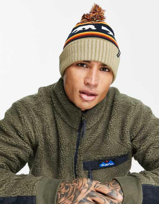 Kavu - Herschel - Beanie met print in beige