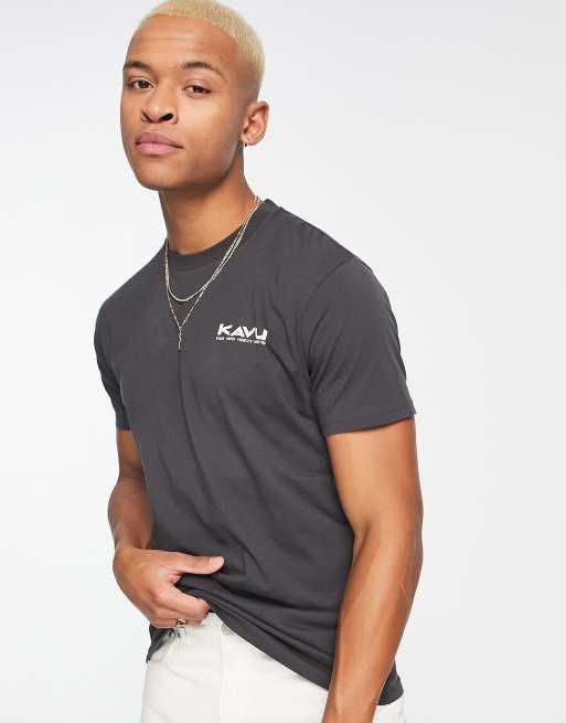 Kavu Klear Above back print t-shirt in black | ASOS