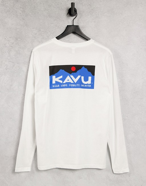 Kavu Klear Above long sleeve t-shirt in white