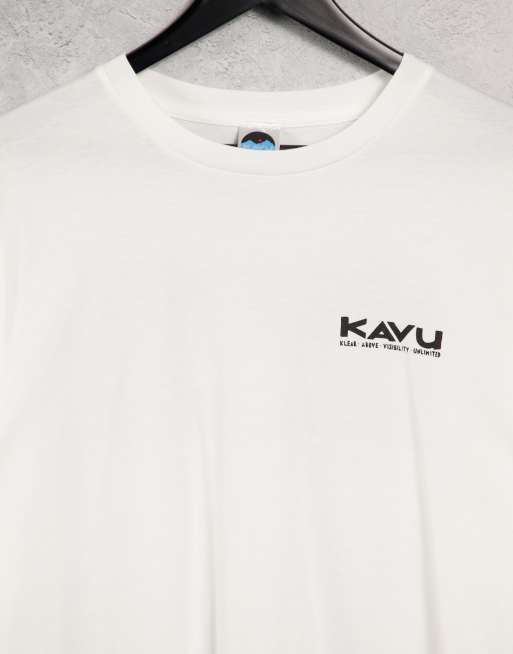 Kavu Klear Above long sleeve t-shirt in white, 3 of 4