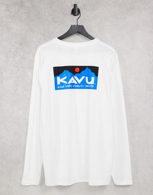 T-shirts imprimés Kavu - Klear Above - T-shirt imprimé à manches longues - Blanc