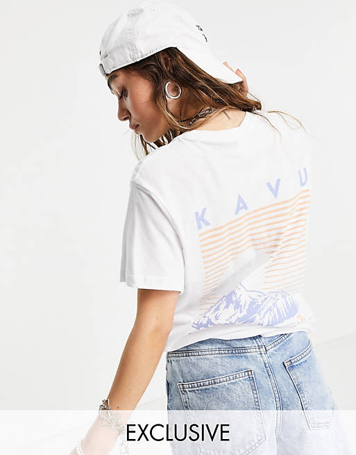 Women Kavu Landscape back print t-shirt in white Exclusive at  