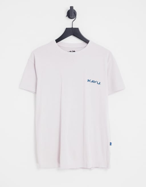 Kavu – Ljuslila t-shirt med landskapstryck baktill, 2 av 4