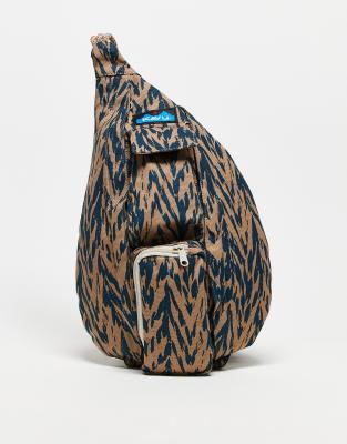 Kavu - Mini tas met touw en print