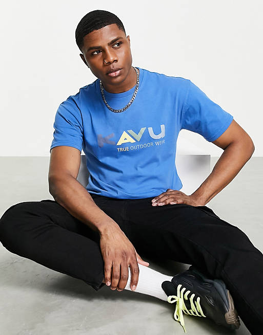 Kavu Multi t-shirt in blue