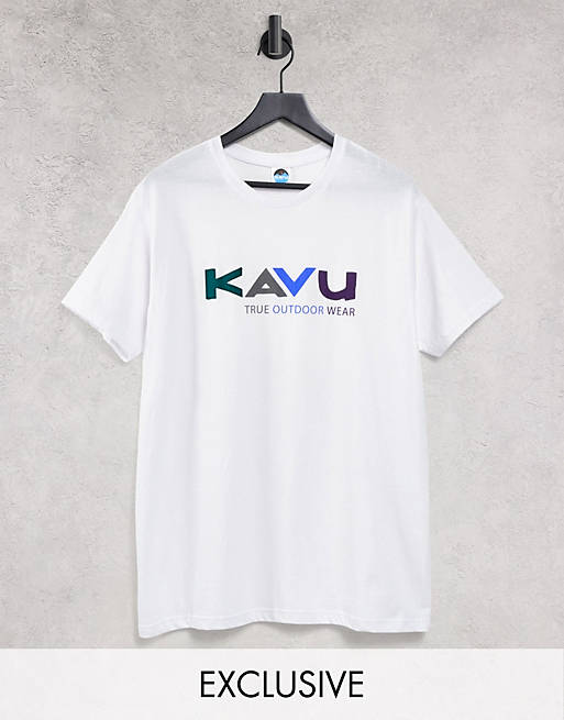  Kavu Multi t-shirt in white Exclusive at  