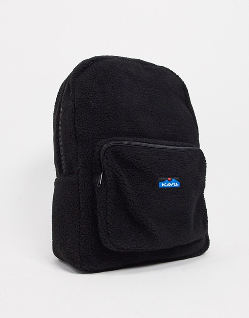 Kavu Pack Fleece backpack in black