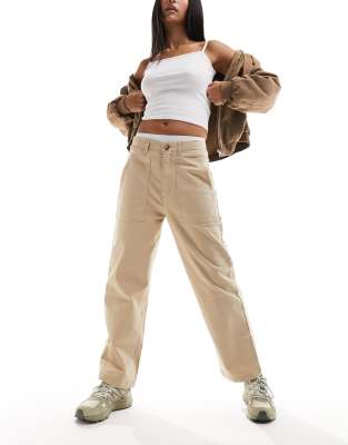 KAVU Kavu peri wide leg trousers in beige-Neutral