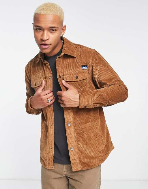 Kavu - Petos - Camicia in velluto a coste beige