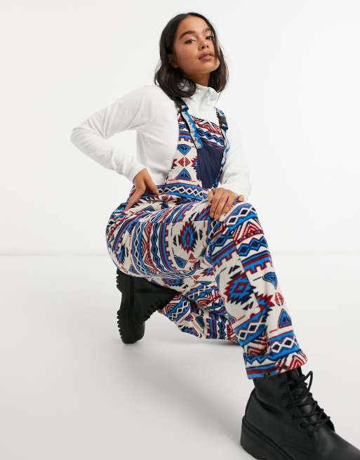 Kavu Pocatello Aztec dungaree in blue, 4 of 4