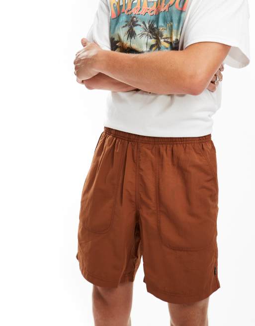 Kavu – River – Schnelltrocknende Shorts in Dunkelorange