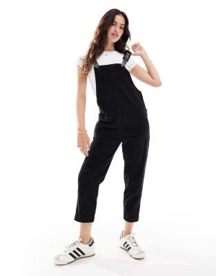 KAVU Kavu San Juan corduroy overalls in washed black