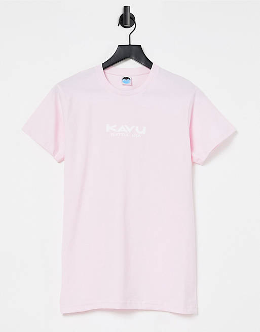 Kavu Seattle logo t-shirt in pink